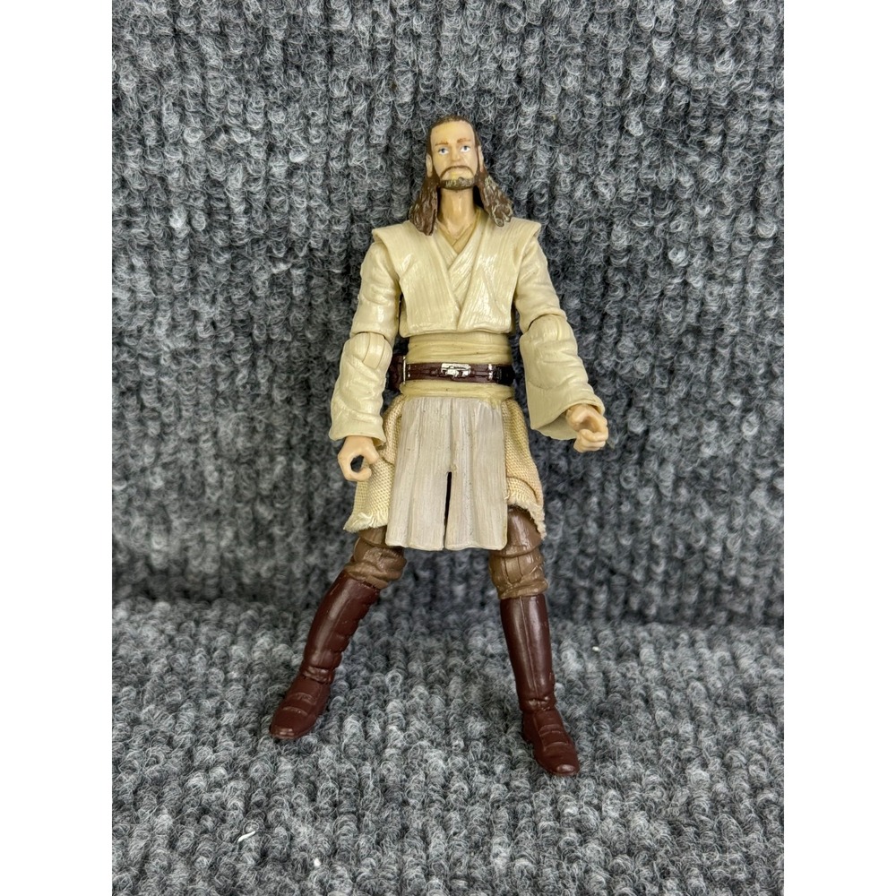 Star Wars Qui-Gon Jinn Action Figure Jedi Master The Phantom Menace Hasbro‎